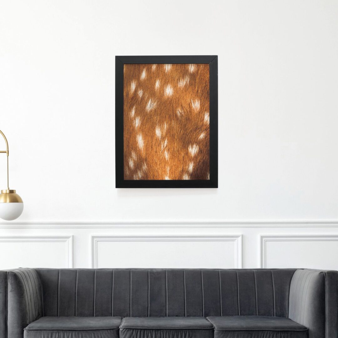 Quadro Decorativo 30x42cm - Textura Animal - Veado
