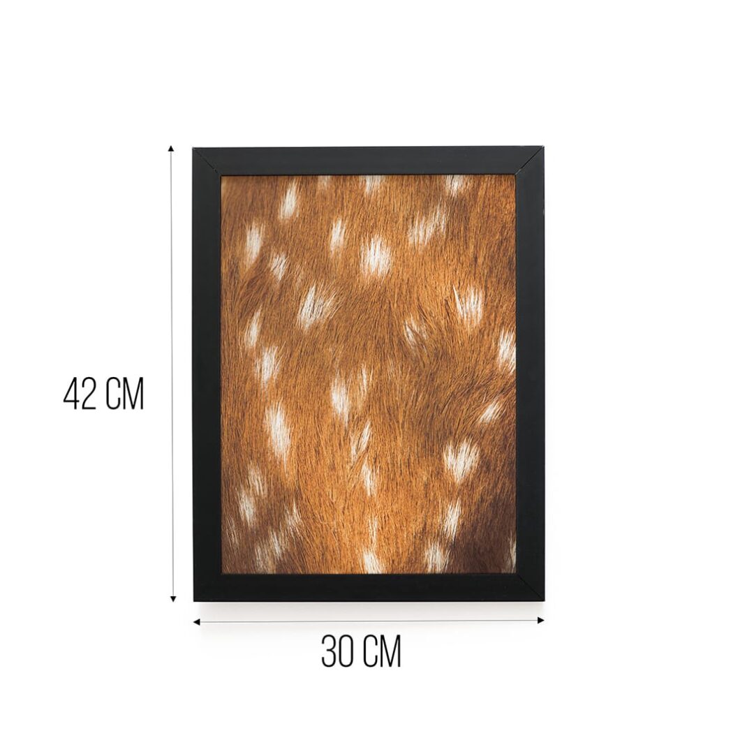 Quadro Decorativo 30x42cm - Textura Animal - Veado