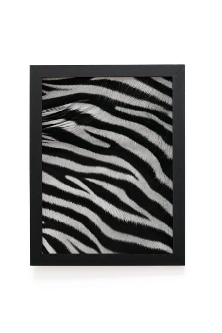 Quadro Decorativo 30x42cm - Textura Animal - Zebra
