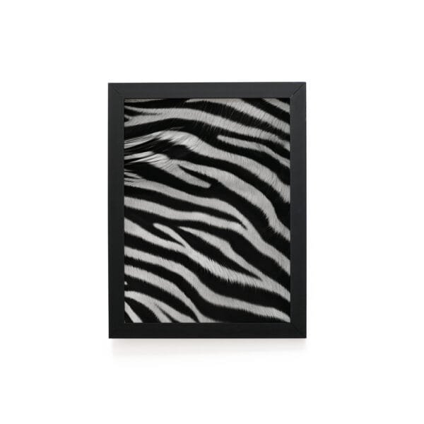 Quadro Decorativo 30x42cm - Textura Animal - Zebra
