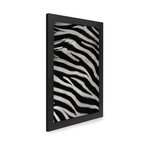 Quadro Decorativo 30x42cm - Textura Animal - Zebra - Imagem 2