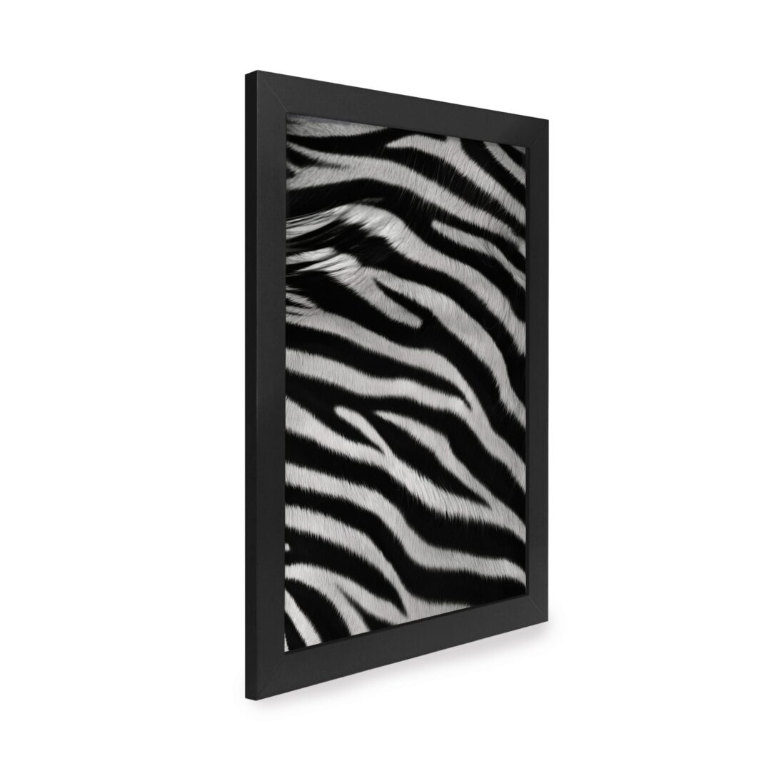 Quadro Decorativo 30x42cm - Textura Animal - Zebra