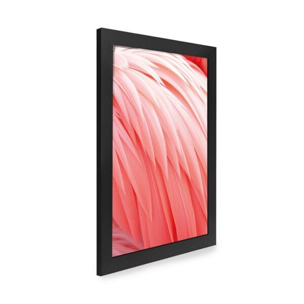 Quadro Decorativo 30x42cm - Textura Animal - Flamingo - Imagem 2