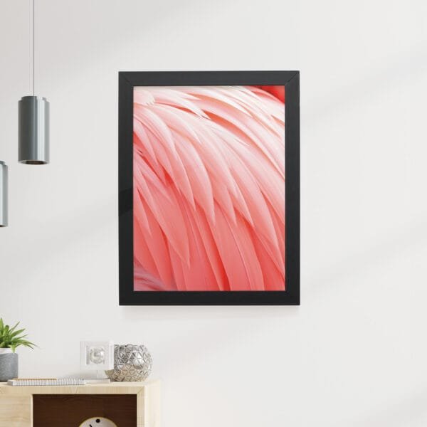 Quadro Decorativo 30x42cm - Textura Animal - Flamingo - Imagem 5