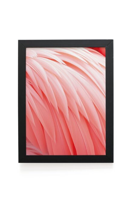 Quadro Decorativo 30x42cm - Textura Animal - Flamingo