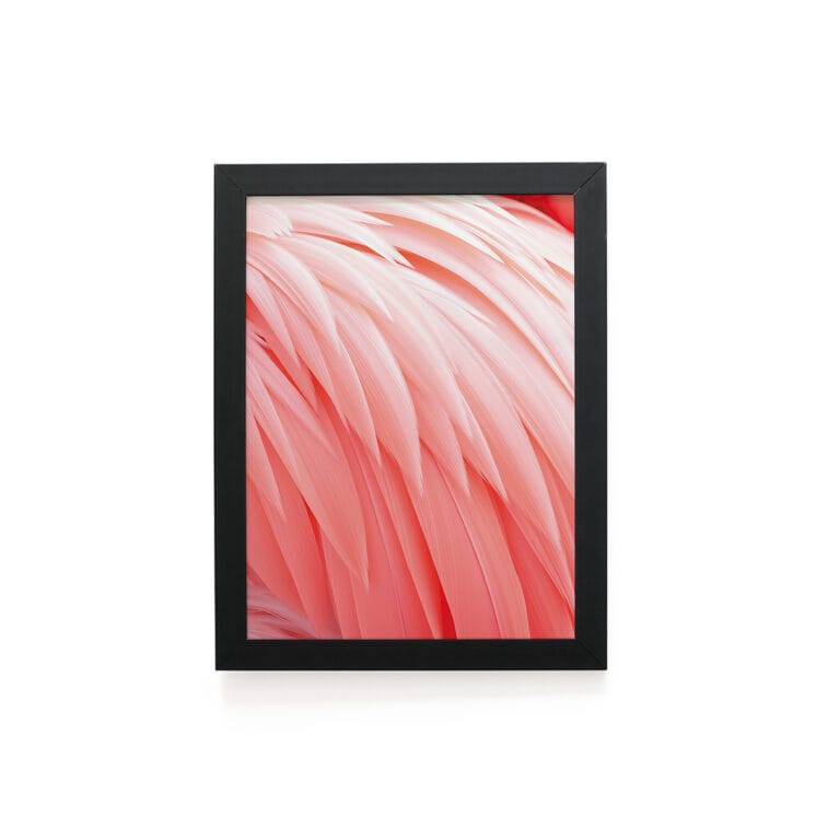 Quadro Decorativo 30x42cm – Textura Animal – Flamingo