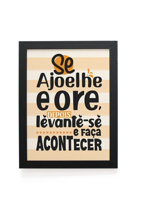 Quadro Decorativo 30x42cm - Faça Acontecer