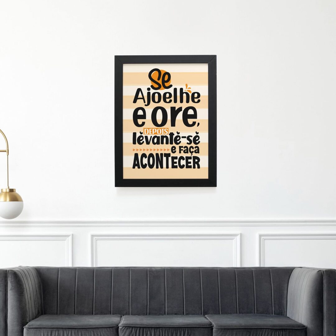 Quadro Decorativo 30x42cm - Faça Acontecer