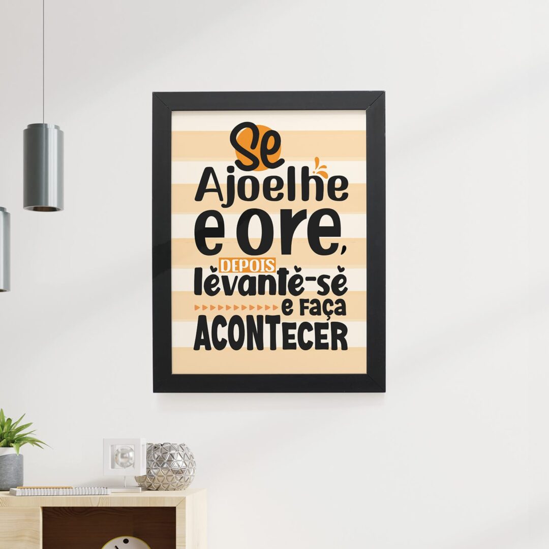 Quadro Decorativo 30x42cm - Faça Acontecer