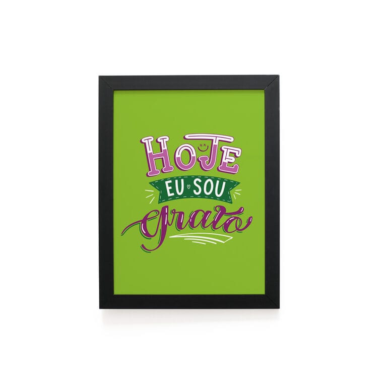 Quadro Decorativo 30x42cm – Hoje Eu Sou Grato