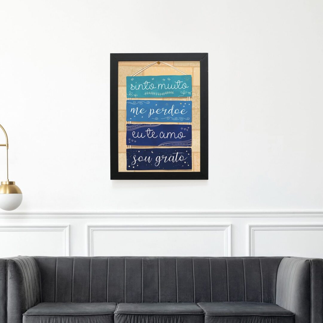 Quadro Decorativo 30x42cm - Hoponopono