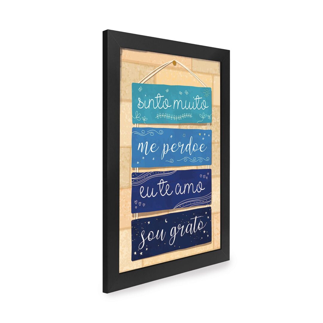 Quadro Decorativo 30x42cm - Hoponopono