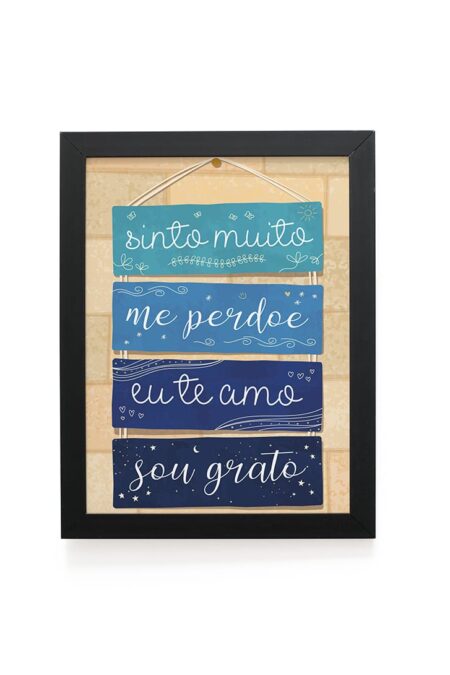 Quadro Decorativo 30x42cm - Hoponopono
