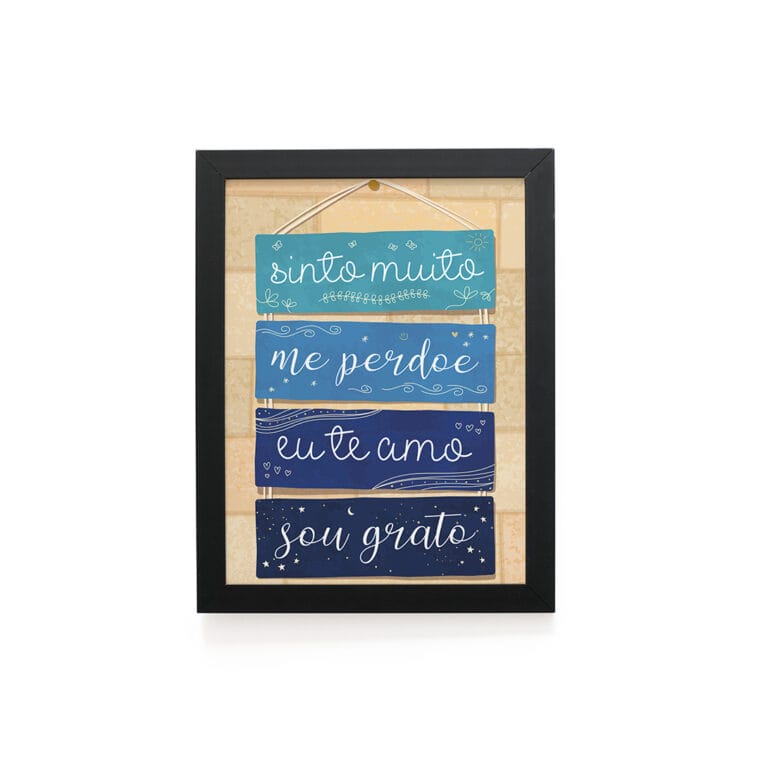 Quadro Decorativo 30x42cm – Hoponopono