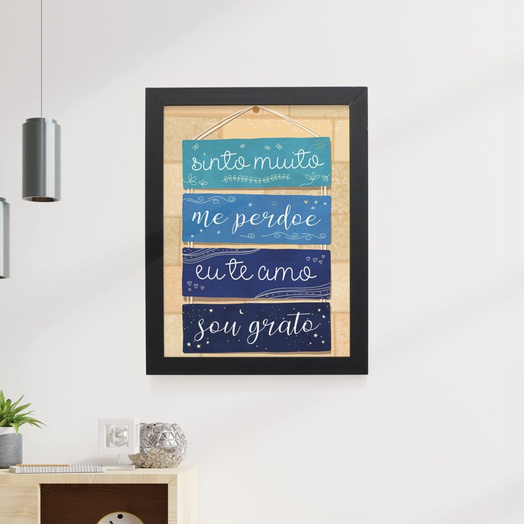 Quadro Decorativo 30x42cm - Hoponopono