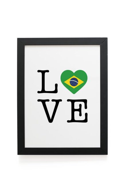 Quadro Decorativo 30x42cm - Love Brasil