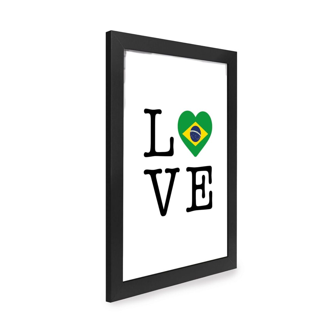 Quadro Decorativo 30x42cm - Love Brasil
