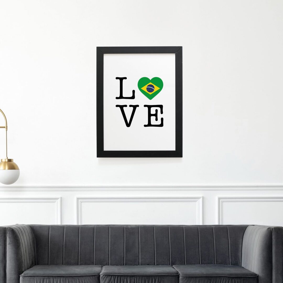 Quadro Decorativo 30x42cm - Love Brasil