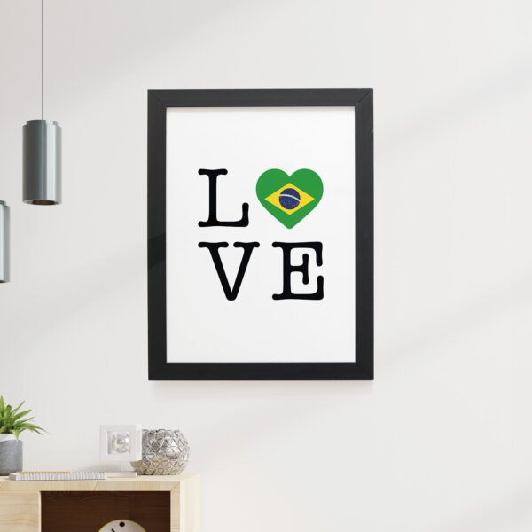 Quadro Decorativo 30x42cm - Love Brasil - Imagem 5