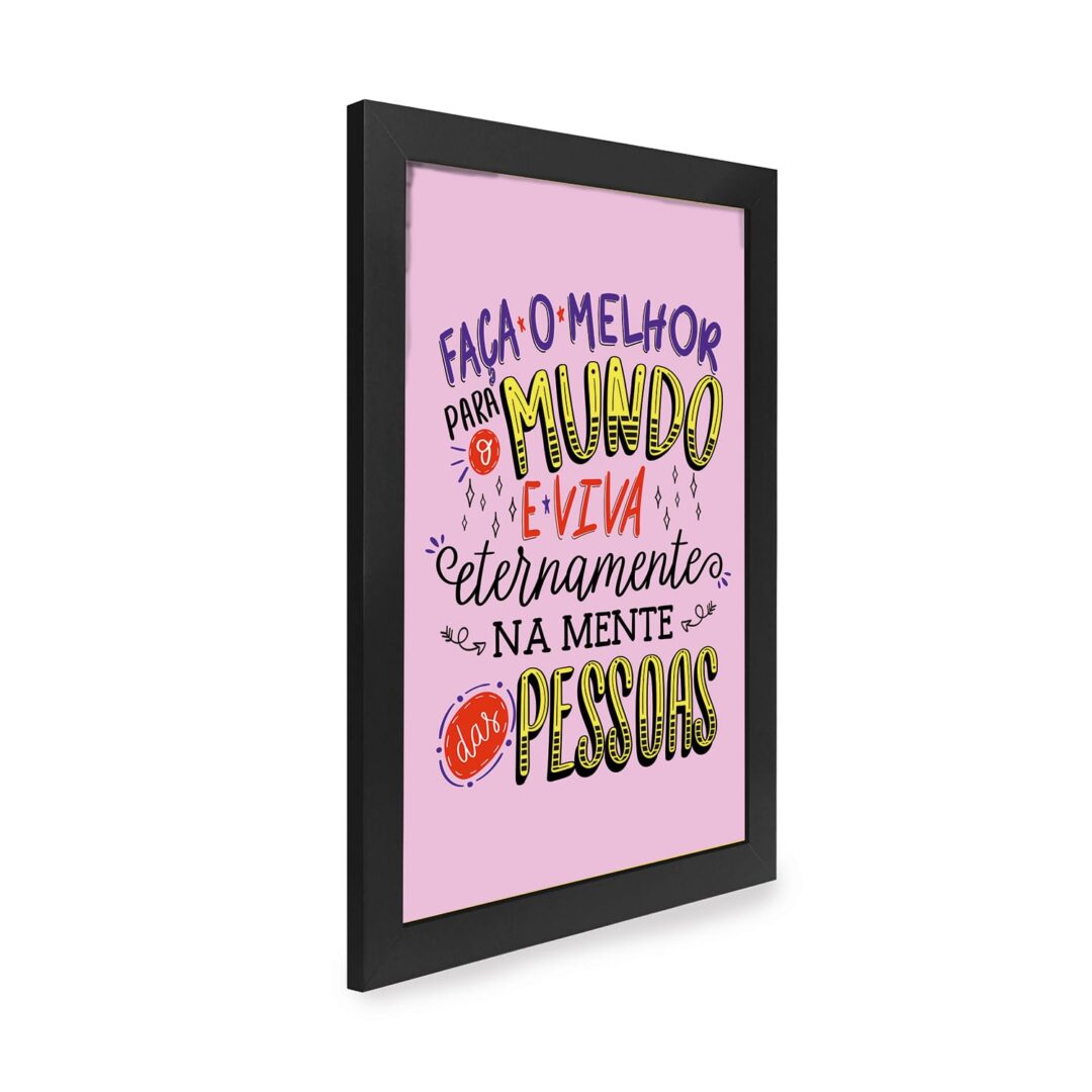 Quadro Decorativo 30x42cm - Na Mente das Pessoas