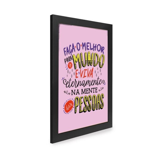 Quadro Decorativo 30x42cm - Na Mente das Pessoas - Imagem 3