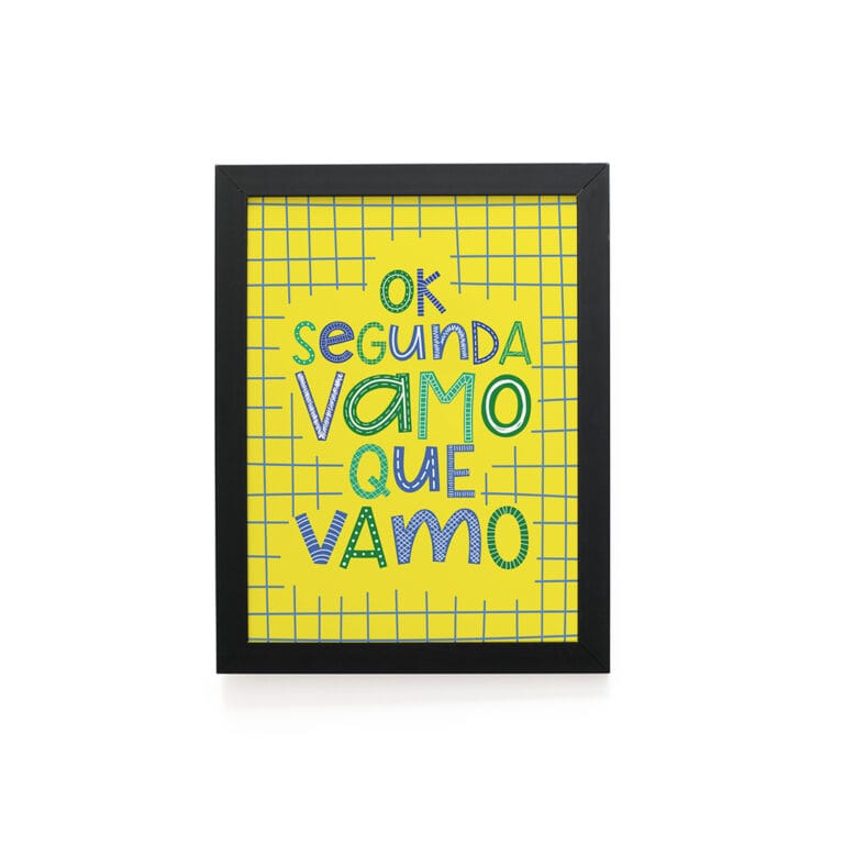 Quadro Decorativo 30x42cm – Ok Segunda