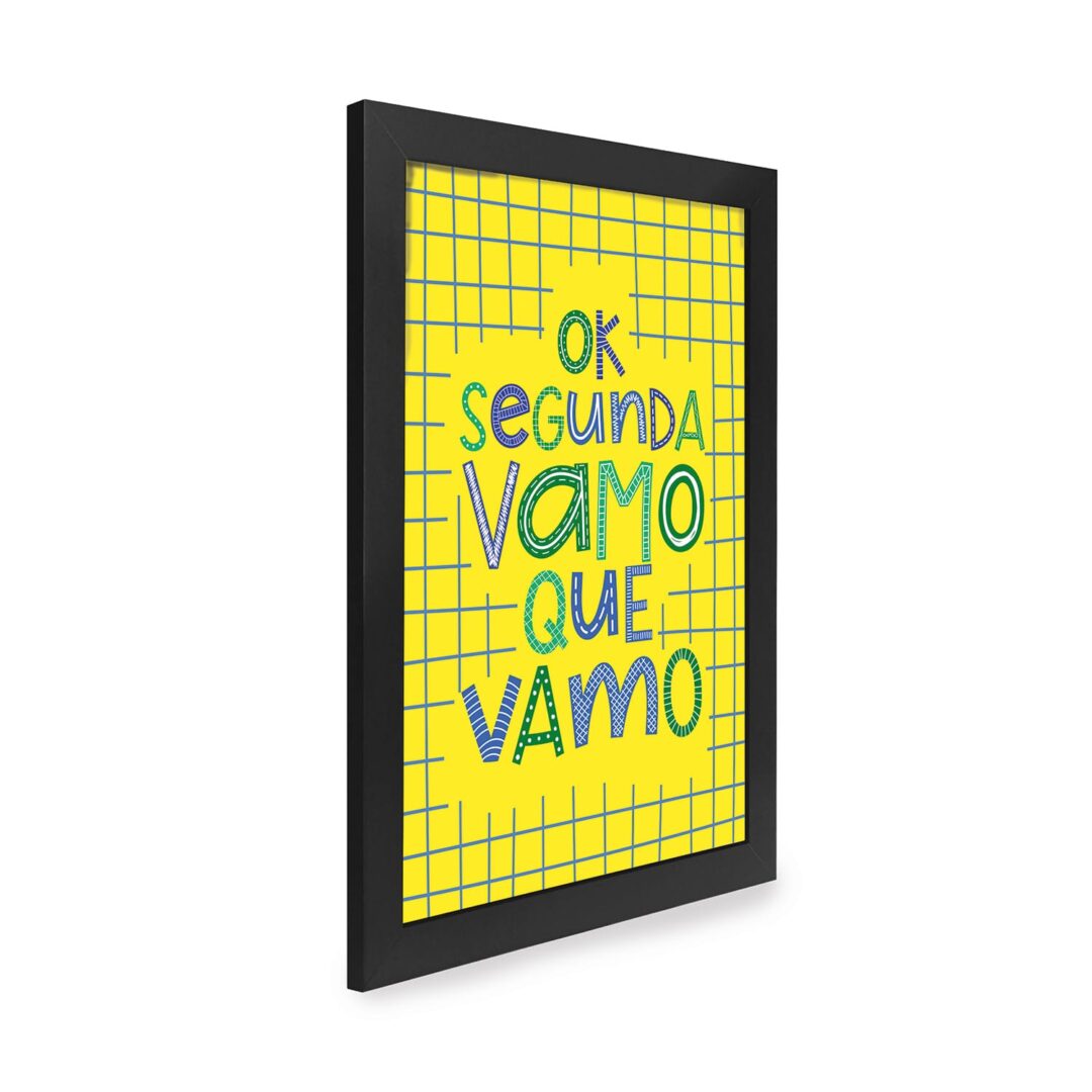 Quadro Decorativo 30x42cm - Ok Segunda