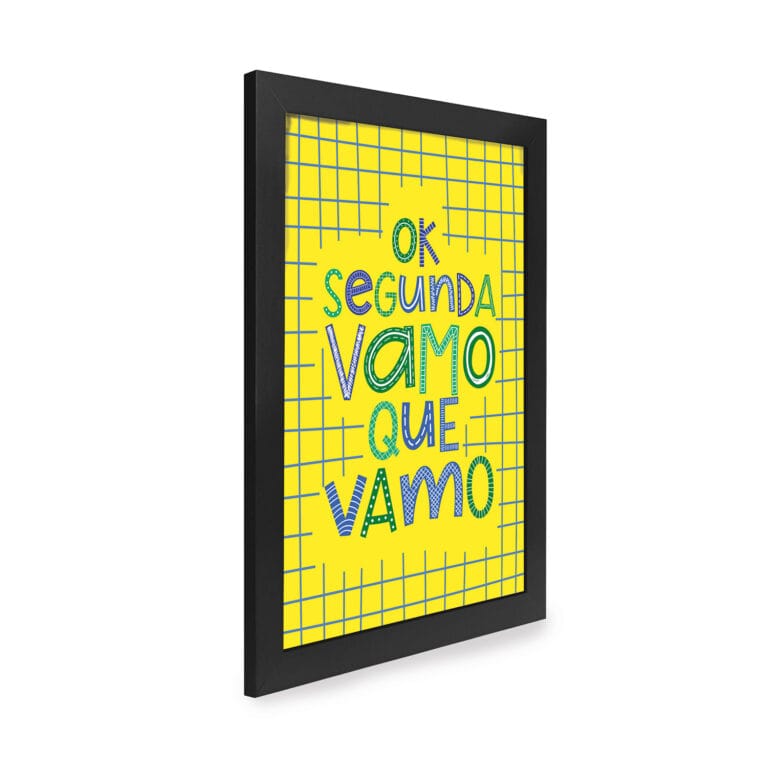 Quadro Decorativo 30x42cm – Ok Segunda