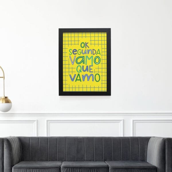 Quadro Decorativo 30x42cm - Ok Segunda - Imagem 3