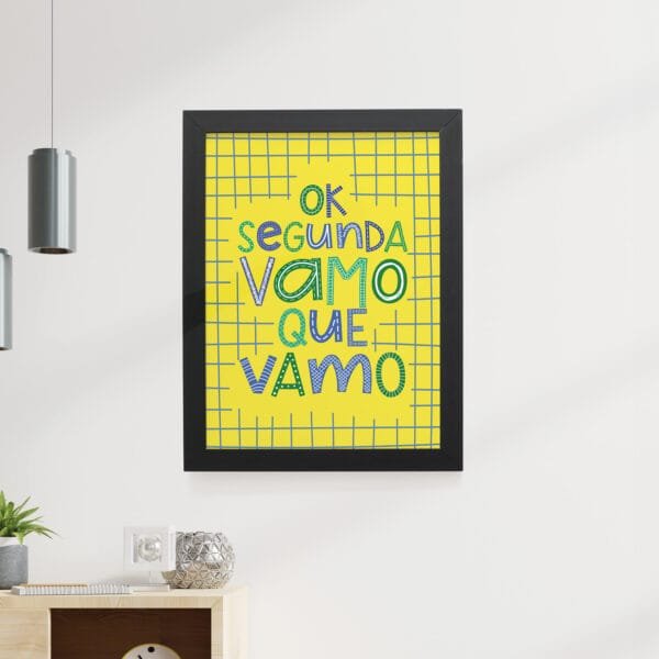Quadro Decorativo 30x42cm - Ok Segunda - Imagem 4