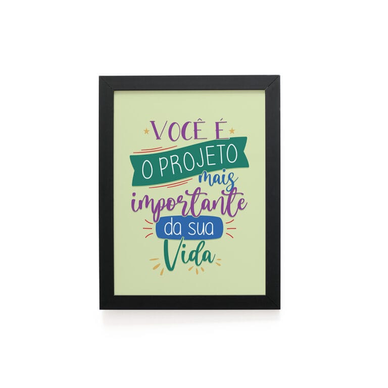 Quadro Decorativo 30x42cm – Projeto Mais Importante