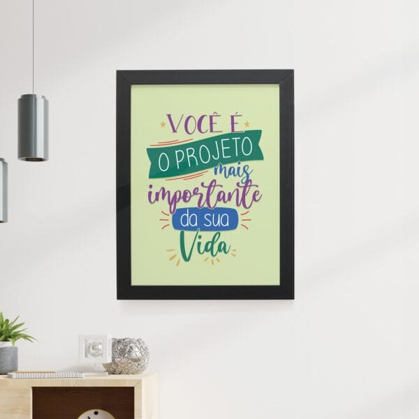 Quadro Decorativo 30x42cm - Projeto Mais Importante - Imagem 4