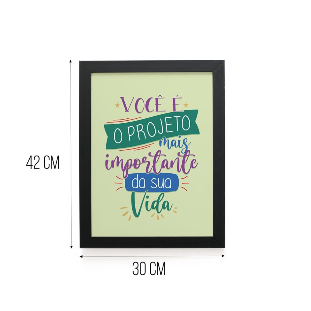 Quadro Decorativo 30x42cm - Projeto Mais Importante