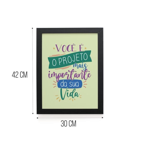 Quadro Decorativo 30x42cm - Projeto Mais Importante - Imagem 5