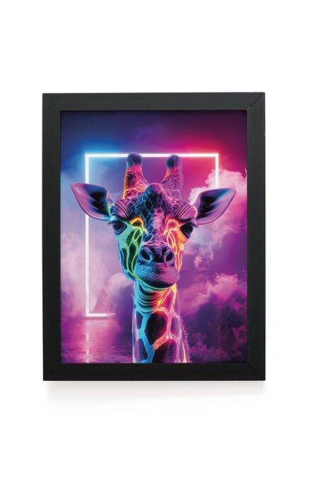 Quadro Decorativo 30x42cm - Neon - Girafa