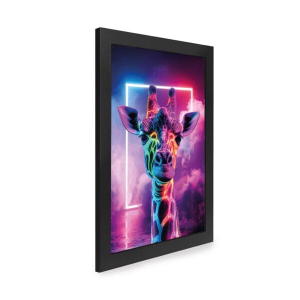 Quadro Decorativo 30x42cm - Neon - Girafa - Imagem 4
