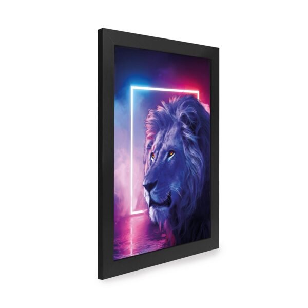 Quadro Decorativo 30x42cm - Neon - Leão - Imagem 4