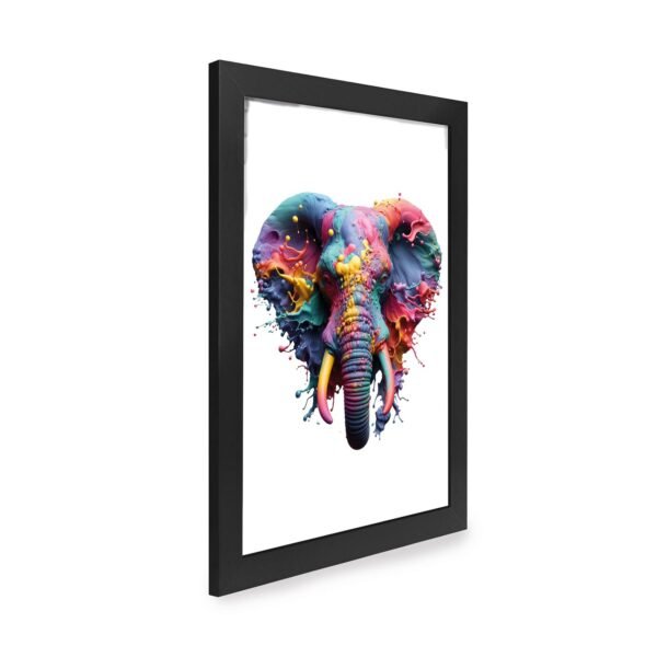 Quadro Decorativo 30x42cm - Paint Art - Elefante - Imagem 2