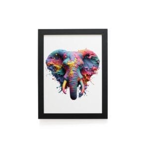 Quadro Decorativo 30x42cm - Paint Art - Elefante