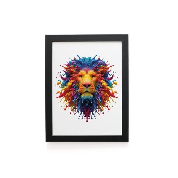Quadro Decorativo 30x42cm - Paint Art - Leão