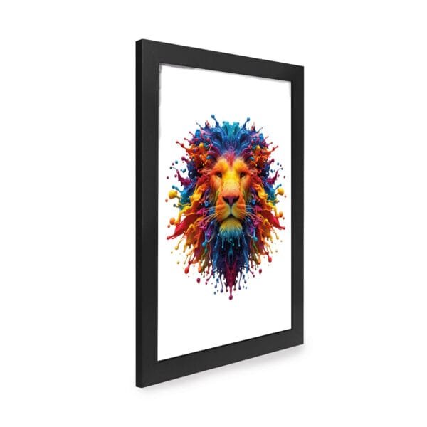 Quadro Decorativo 30x42cm - Paint Art - Leão - Imagem 4
