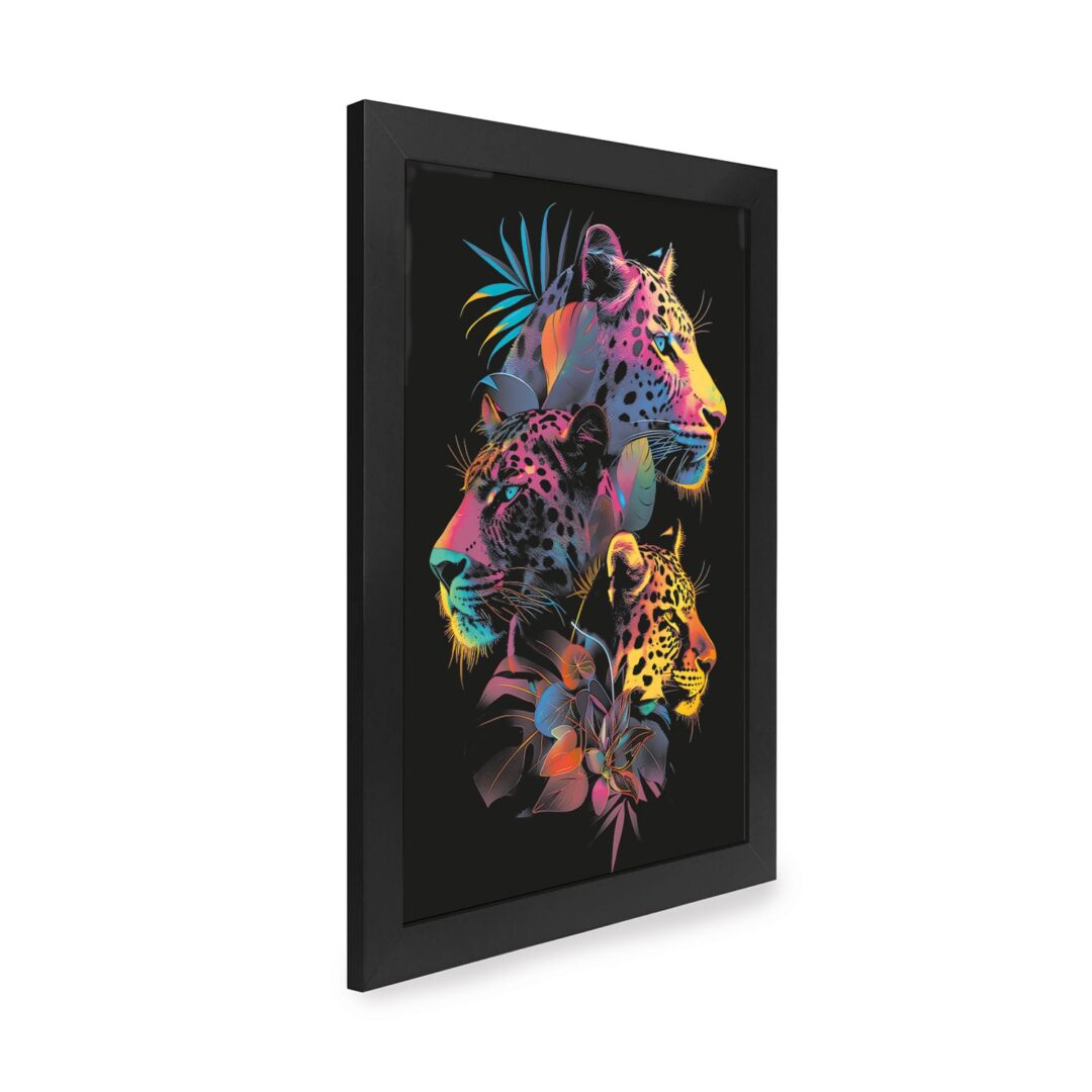 Quadro Decorativo 30x42cm - Paint Art - Onças
