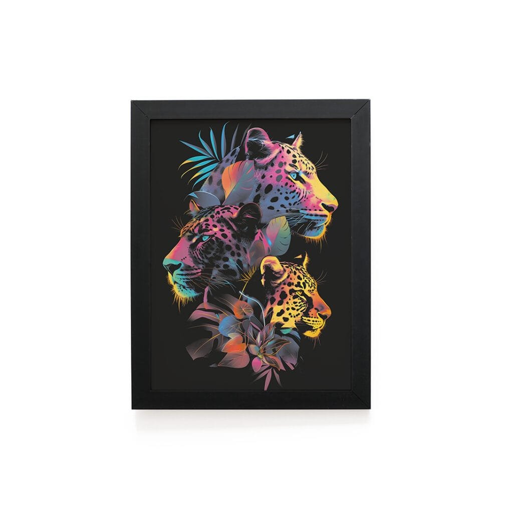Quadro Decorativo 30x42cm - Paint Art - Onças