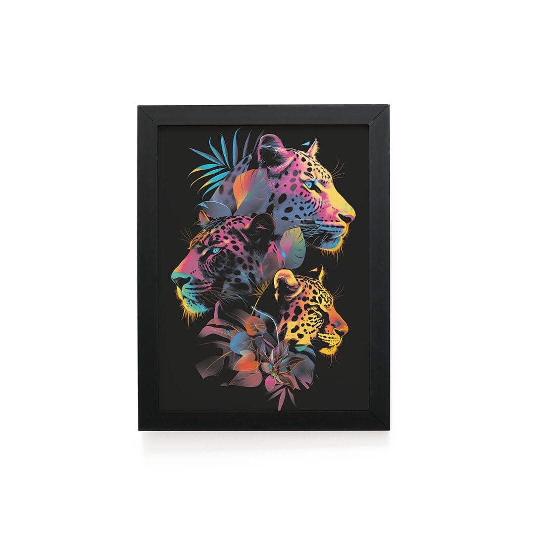 Quadro Decorativo 30x42cm - Paint Art - Onças