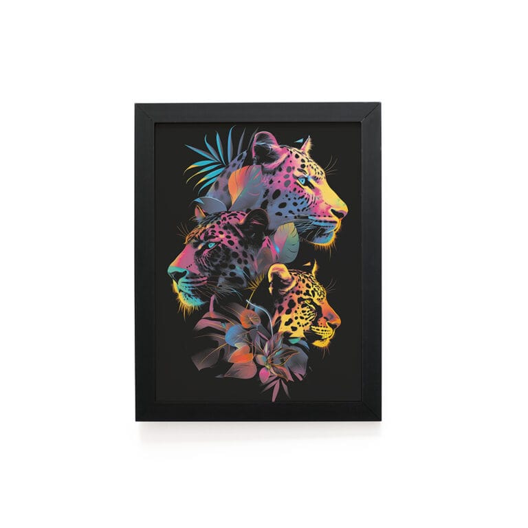 Quadro Decorativo 30x42cm – Paint Art – Onças