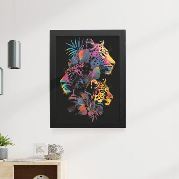 Quadro Decorativo 30x42cm - Paint Art - Onças - Imagem 5