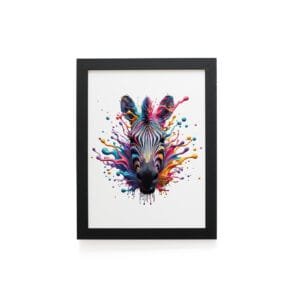 Quadro Decorativo 30x42cm - Paint Art - Zebra