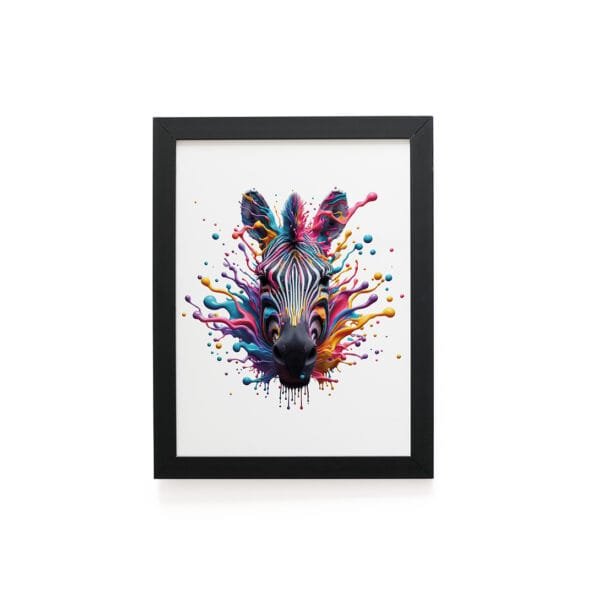 Quadro Decorativo 30x42cm - Paint Art - Zebra