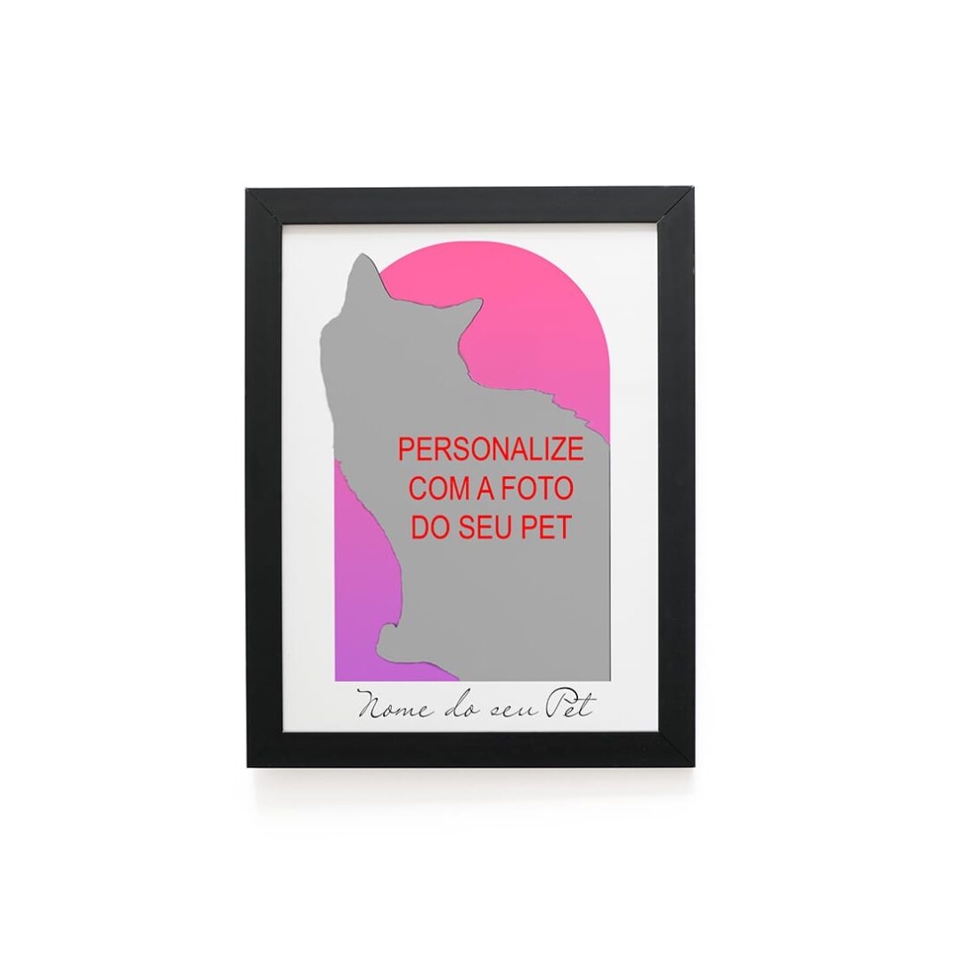 Quadro Decorativo 30x42cm - Personalize com seu Pet