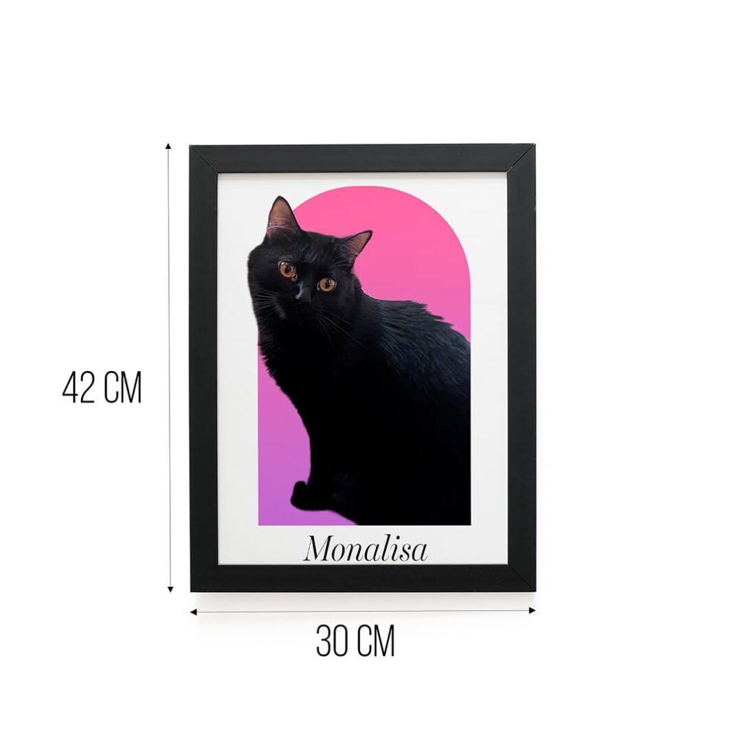 Quadro Decorativo 30x42cm - Personalize com seu Pet